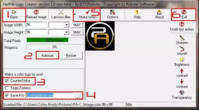 Программа «Half Life Logo Creator» для CS 1.6 скачать бесплатно