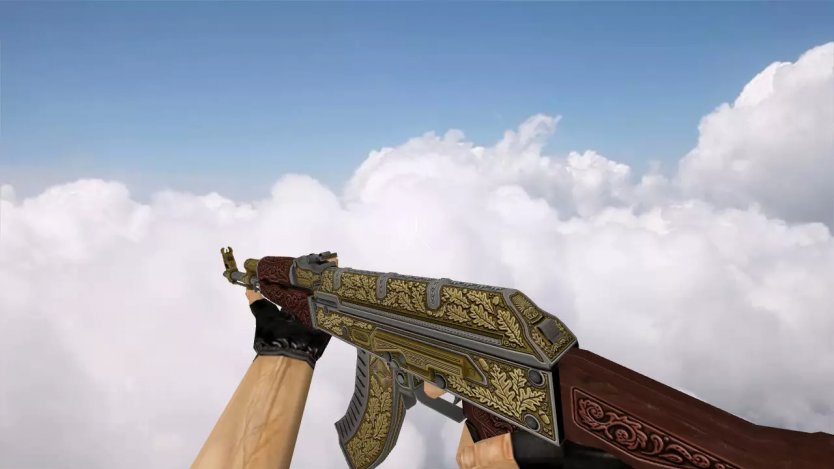 Модель AK-47 «Royal Platinum Gold» для CSS