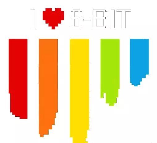 Логотип «Я люблю 8 бит» для CS 1.6