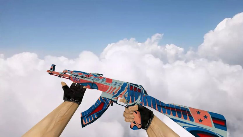 Модель HD AK-47 «Wayfarer 80» с анимацией осмотра для CS 1.6