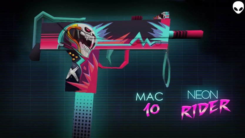Модель MAC-10 «Neon Rider» для CS 1.6