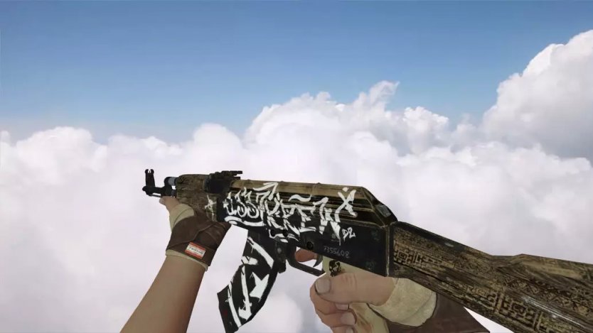 Стандартная модель AK-47 «Wasteland Rebel» для CS 1.6