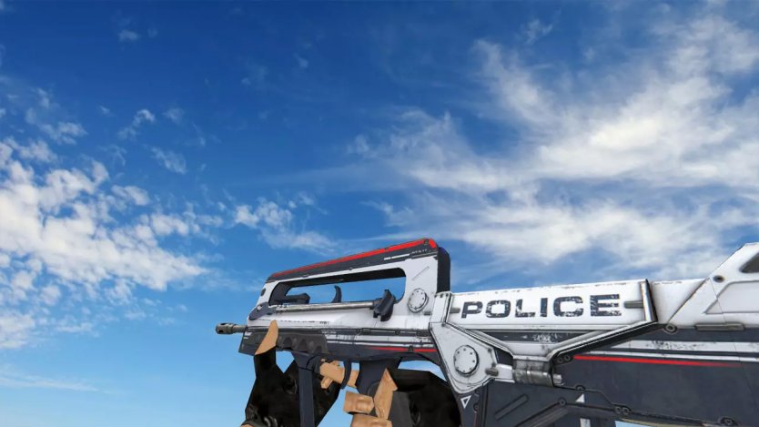 Модель HD Famas «Police» с анимацией осмотра для CS 1.6