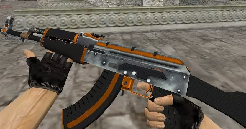 Модель AK-47 «Carbonite — Кокс» для CS 1.6