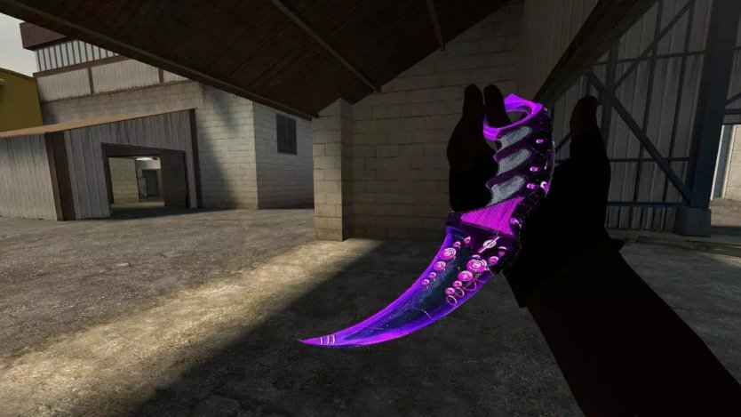 Модель ножа «Karambit | Dreamerr Purple» для CSS