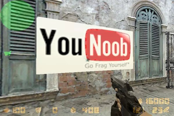 Логотип «YouNoob» для CS 1.6