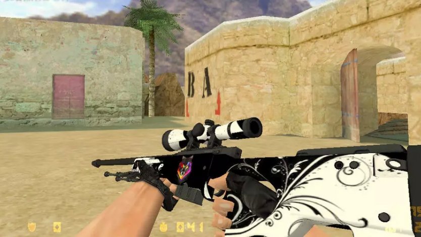 Модель HD AWP «Expert» с анимацией осмотра для CS 1.6