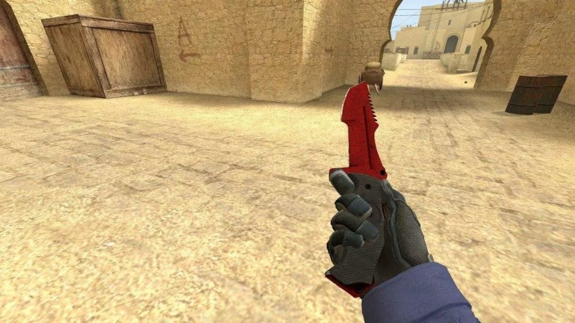 Модель ножа Huntsman «Crimson Web» для CSS
