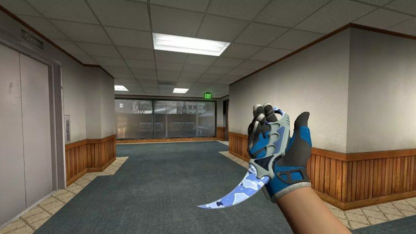 Модель ножа «Karambit | Bright Water» для CSS
