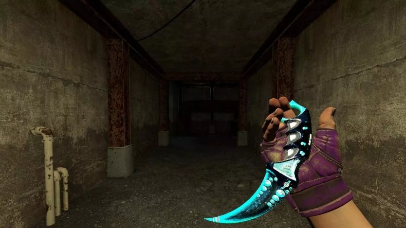 Модель ножа «Karambit | Dreamer Blue» для CSS