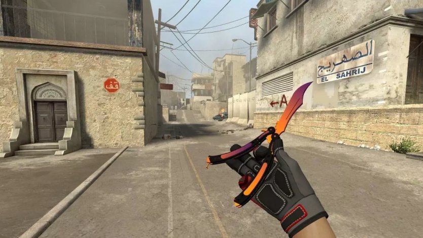 Модель ножа «Butterfly Knife | Fade v2» для CSS