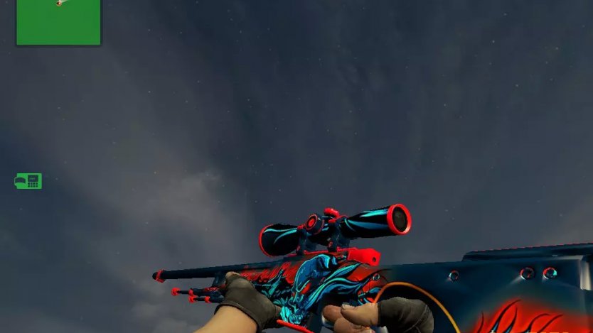 Модель HD AWP «Volcano» с анимацией осмотра для CS 1.6