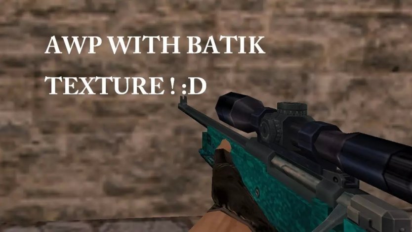 Модель AWP «Blue Batik» для CS 1.6