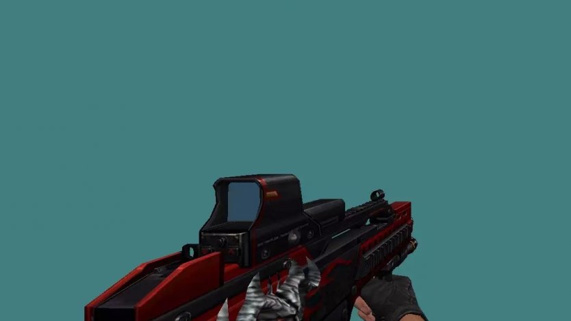 Модель P90 «Red Dragon» для CS 1.6