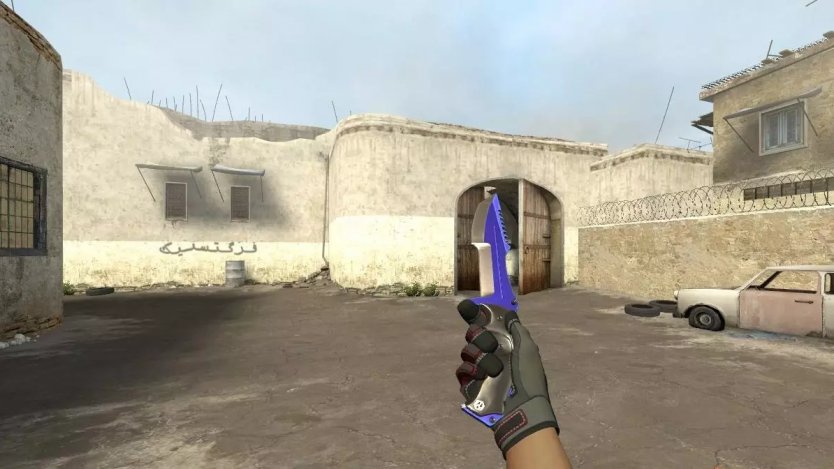 Модель ножа «Huntsman | Automatic Blue» для CSS
