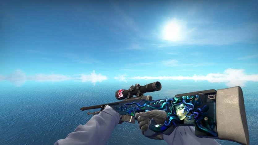 Модель HD AWP «Medusa» с анимацией осмотра для CS 1.6