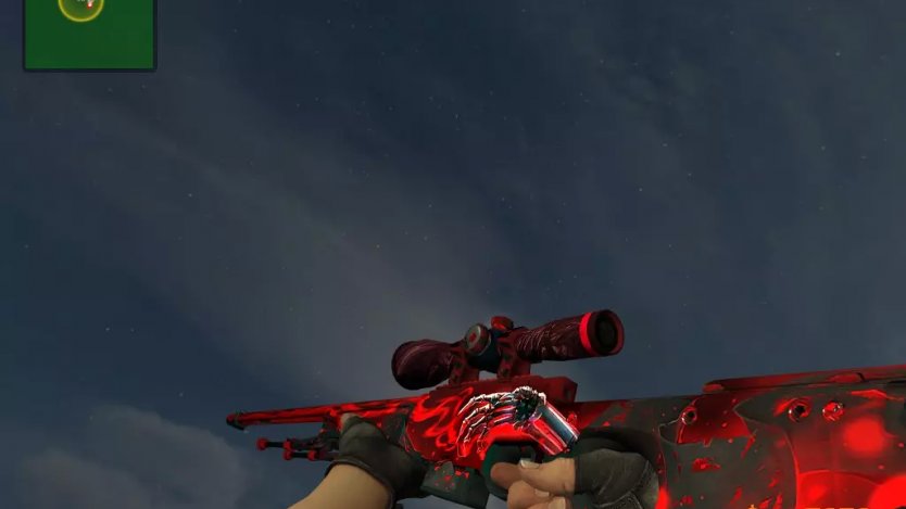 Модель HD AWP «Touch of Hell» с анимацией осмотра для CS 1.6