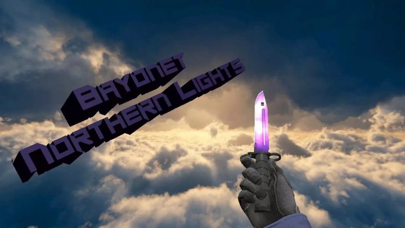 Модель ножа «Bayonet | Northern Lights» для CSS