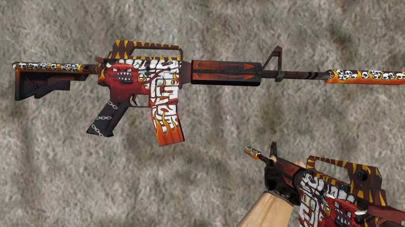 Стандартная модель M4A1 «Hellfire» для CS 1.6