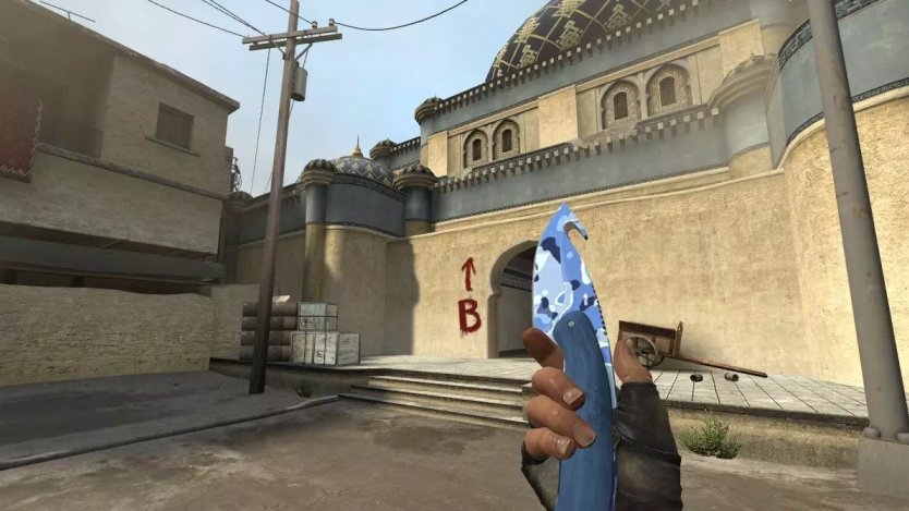 Модель ножа «Gut Knife | Bright Water» для CSS