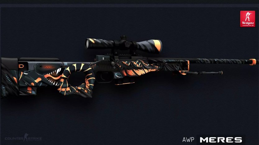 Модель HD AWP «Meres» с анимацией осмотра для CS 1.6