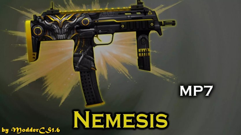 Модель HD MP7 «Nemesis» с анимацией для CS 1.6 скачать бесплатно