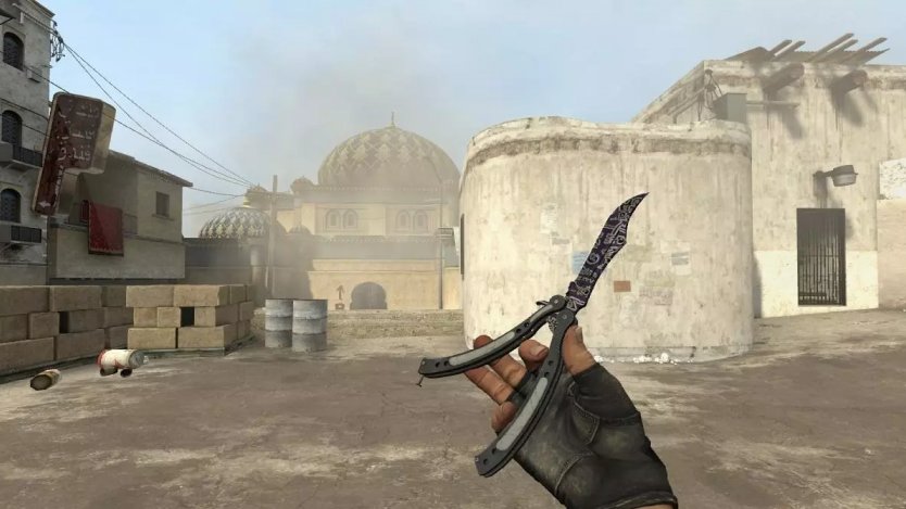 Модель ножа «Butterfly Knife | Freehand» для CSS