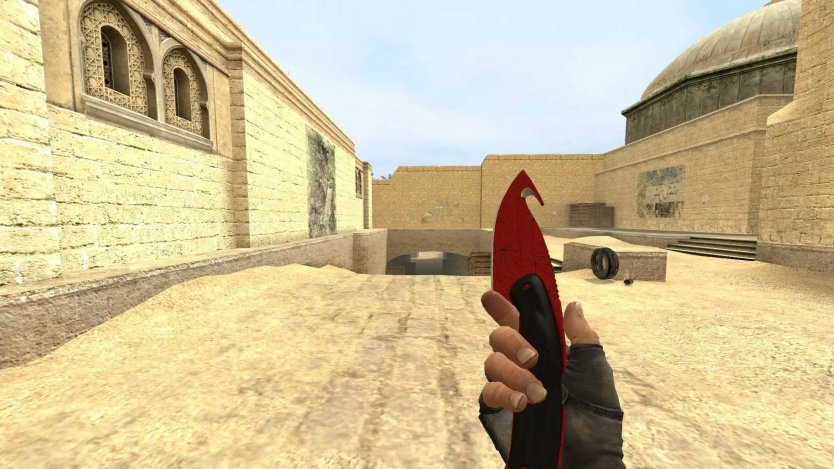 Модель ножа «Gut Knife | Crimson Web» для CSS