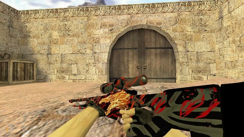 Модель HD AWP «Howl» с анимацией осмотра для CS 1.6