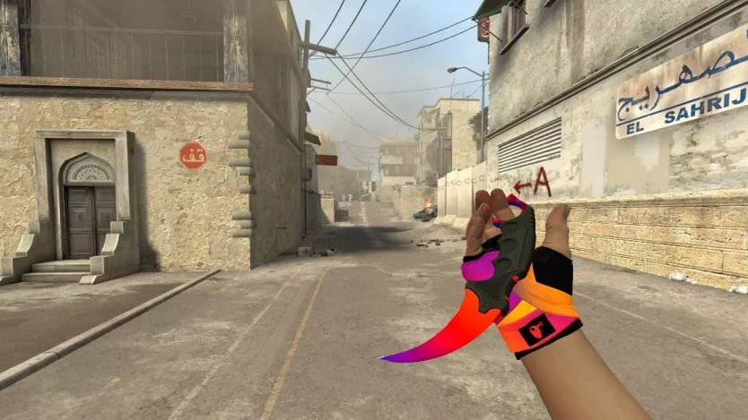 Модель ножа «Karambit | Fade» для CSS