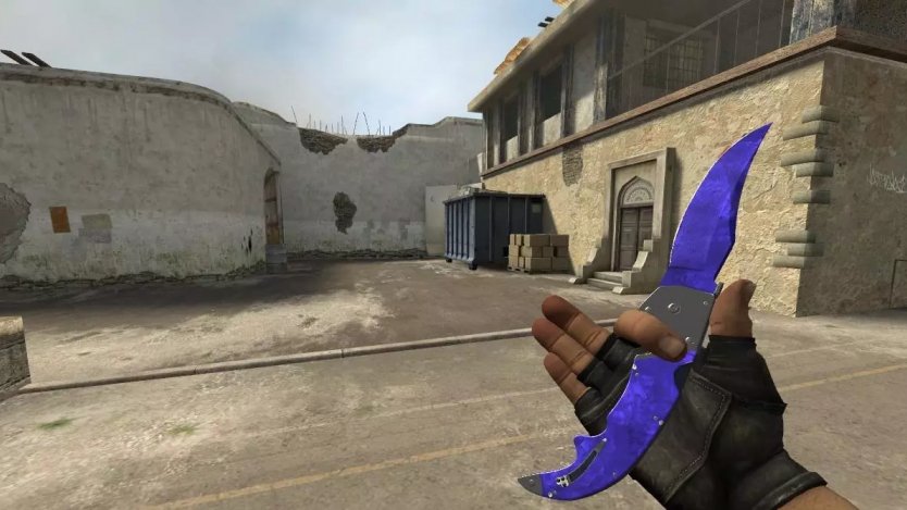 Модель ножа «Falchion | Doppler Sapphire» для CSS