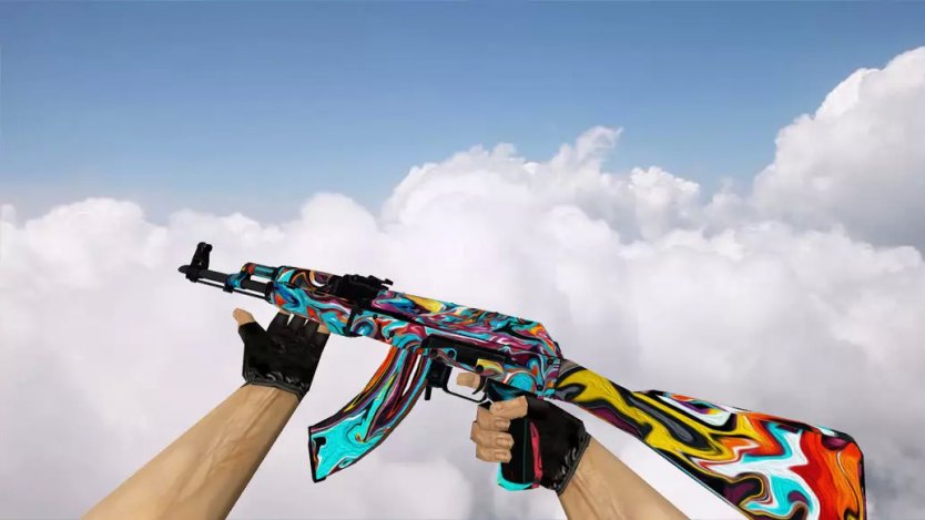 Модель HD AK-47 «Colorful Apocalypse» для CS 1.6
