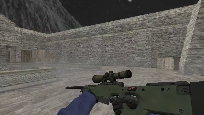 Стандартная HD модель AWP из CS:GO для CS 1.6