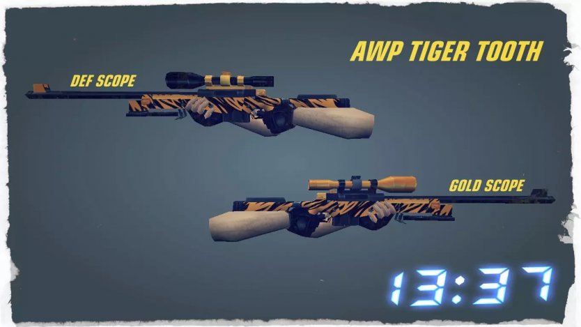 Модель AWP «Tiger Tooth» для CS 1.6