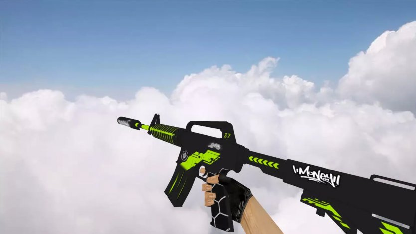 Модель HD M4A1-S «Machine» с анимацией осмотра для CS 1.6