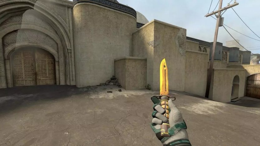 Модель ножа «Bayonet | Fine Gold» для CSS