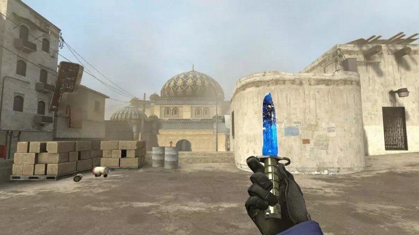 Модель ножа «Bayonet | Blue Galaxy» для CSS