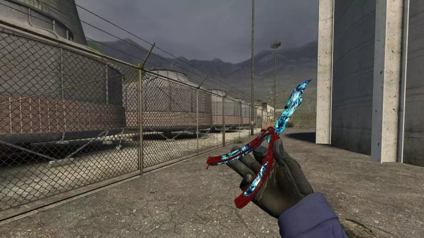 Модель ножа «Butterfly Knife | Song of Ice» для CSS