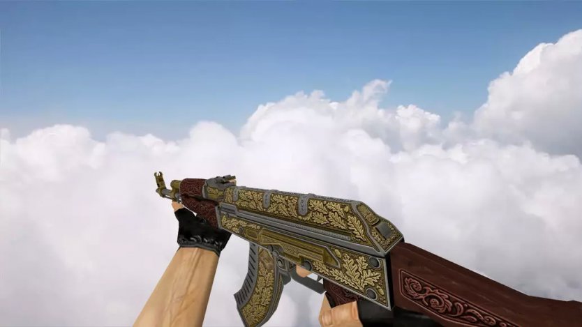 Модель HD AK-47 «Royal Platinum Gold» для CS 1.6