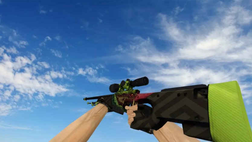 Модель HD AWP «Glasgow's Beast» с анимацией осмотра для CS 1.6