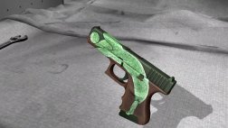 Модель HD Glock «Pea Shooter» с анимацией осмотра для CS 1.6