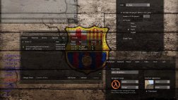 Тема меню «ФК Барселона» для CS 1.6