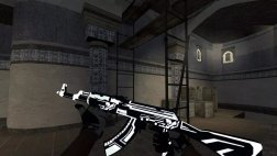Модель AK-47 «Alien Matrix White» для CSS