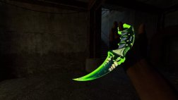 Модель ножа «Karambit | Dreamer Green» для CSS