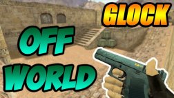 Модель HD Glock «Off World» с анимацией осмотра для CS 1.6