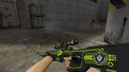 Модель HD AWP «Machine» с анимацией осмотра для CS 1.6