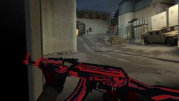 Модель AK-47 «Alien Matrix Red» для CSS