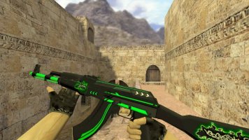 Модель AK-47 «Green Line — Зеленая линия» для CS 1.6