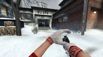 Новогодние перчатки и руки для CSS