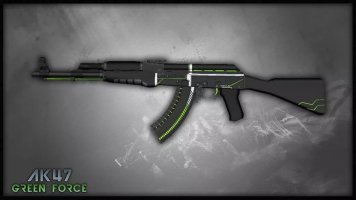 Модель AK-47 «Green Force» для CS 1.6